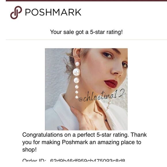 New Large Pearl Drop Dangle Earrings - Picture 5 of 7